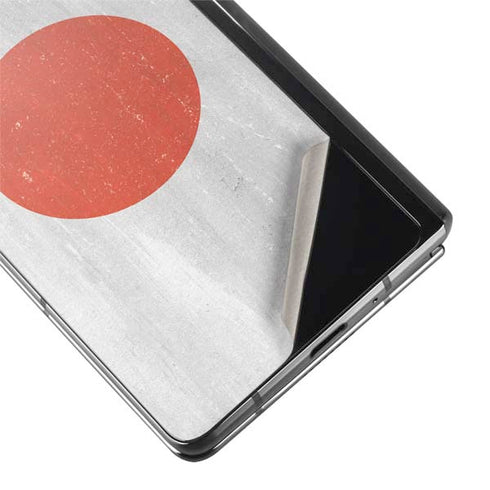 Japanese Flag Distressed Galaxy Z Fold2 5G Skin